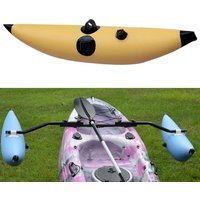PVC Inflatable Kayak Canoe Outrigger/Stabilizer kit with 2 pieces Repair P[atches Accessories