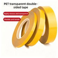 Yellow Film Heat-Resistant Double-Sided Tape, Transparent Tape, Waterproof, Residue Free, High Viscosity Double-Sided Tape