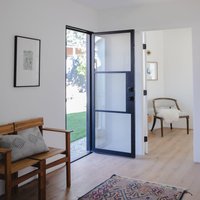 Dual Tempered Glass Aluminum Entry Double French Doors Interior Narrow Edge Aluminum Frame Casement Doors for Apartment