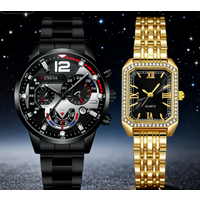New beautiful and fashionable quartz watch for couple, fashion set, alloy dial, daily use