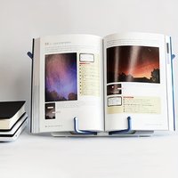 1PCPortable Folding Reading Stand Bookend - Recipe Shelf Organizer Music Score & Tablet Holder for Kitchen And Music Enthusiasts