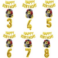 Magic Academy Birthday Decoration Aluminum Foil Balloons With Birthday Number Balloons Perfect For Magical Academy Themed Party