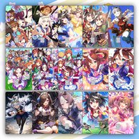 Game Anime Pretty Derby Credit Card Skin Stickers Suitable for VISA JCB Mastercard and Other IC Bank Cards Decorations