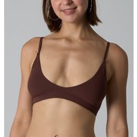 Triangle Bralette Wire Free Bras Ultra Thin Sports Underwear Double Layer Naked Sensual Deep V Seamless Unlined Bra