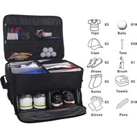 Golf Trunk Organizer Waterproof Car Golf Shoes Bag With Large Golf Storage Box For Shoes Balls Tees Clothes Gloves Accessories