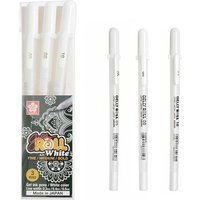 1/3PCS SAKURA Gelly Roll Gel Pens Highlight Marker for Journaling Art Drawing Classic White Ink Assorted Point Fine Medium Bold