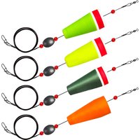 Fishing Floats Bobbers Fishing Popping Cork Trout Float Rig Weighted Popping Floats Cork Trout Floats for Fishing Saltwater
