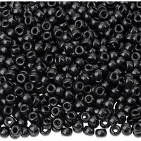 100Pcs Acrylic Pony Beads 6x9mm Bulk Plastic Large Hole Mix Pen Hair Kandi Beads for Friendship Bracelet Jewelry Making Braids