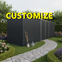 Any Size Custom Raw Aluminum Alloy Outdoor Storage Cabinet Anti Corrosion Waterproof Sunproof Garden Patio Organizer