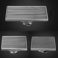 304 Stainless Steel Balcony Square Floor Drain Engineering Large Displacement Deodorant Floor Drain Outdoor Floor Drain