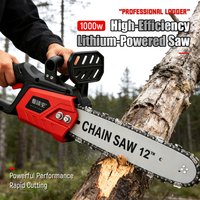 Cordless Electric Chain Saw 12 Inch 16 Inch Rechargeable Wood Logging Cutting Power Tools For Makita 21V Battery(No Battery)