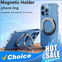 New Universal Magnetic Cell Phone Ring Holder Removable Adjustable Finger Ring Support Bracket for iPhone MagSafe Samsung Xiaomi