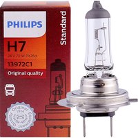 Philips 24V LKW-Scheinwerferlampe H7 24V 70W PX26d 13972C1 Originalqualität