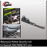 New Motorcycle Helmet Lock for Kawasaki Z900 Z900RS Cafe Racer 2017-2021 Models Side Anti-Theft Device (Includes 2 Keys)