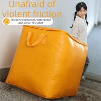 Extra Large Capacity Moving Bag Thickened Material Waterproof Storage Sack Heavy Duty Reinforced Handles Woven Bag Travel