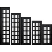 Aluminium Rectangular Cabinet Wardrobe Air Vent Grille Ventilation Cover Air Conditioner Grille Home Wardrobe Cabinet Decoration