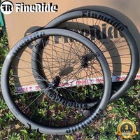 AliExpress FineRide 35/45/55mm Carbon Road Bike Wheelset 700C Flat Road Racing Gravel Bicycle Wheels UD Matte Tubuless 36T Ratchet Disc Brake Wheels