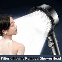 New High Pressure Turbo Massage SPA Filtered Shower Head Set, Handheld Filtration Skin Care Shower Sprayer for Bathroom Home Use