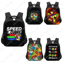 Magic Cube Print Backpack Magic Square Cuber Daypack Children School Bags for Teenager Rucksack Laptop Backpack Book Bag Gift