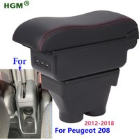 For Peugeot 208 Armrest Box For Peugeot 208 2012-2018 Car Armrest Retrofit partsBracing Height Increase Arm auto Storage Box