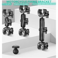 AliExpress AILEHKUO Camera Double Clip Crab Clamp Motorcycle Bicycle Handlebar Clip For GoPro 12 11 Insta360 One X2 X3 X4 Sports Camera Accessorise