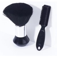 2pcs/set Professional Hairdressing Brush Set - Hairdressing Neck Soft Hair Brush Beard Cleaning Brush Set