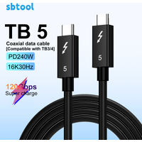 0.3m 0.5m 1m 1.5m 2m Thunderbolt 5 Coaxial Cable 240w Mac Pc Fast Charging Suitable For Audio Transmission Usb-C Data Cable