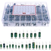 360Pcs 24 Value High frequency Aluminum electrolytic Capacitor set 1UF-1500UF 6.3V-50V Low ESR Mixed Box kit