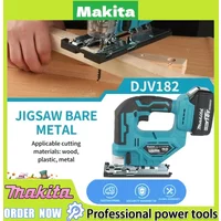 Makita DJV182Z 340W Borstelloze Jigsaw Elektrische Jig Met Zaagblad Draadloze Vat Handvat Jigsaw Draagbare Timmerman Power Tool