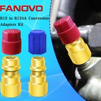 1Pc R12 To R134a Conversion Kit Air Conditioner Filling Couplers Fittings Quick Valve Disconnect Retrofit Adapter Port H8R6