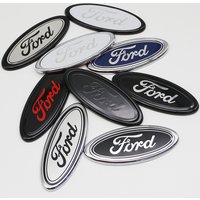 11.5X4.5cm Car Logo Rear Trunk Emblem Sticker Accessories For Ford Bronco Everest Mustang Thunderbird Mach-E GT Badge Decoration
