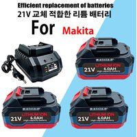6.0 9.0 12.0Ah Rechargeable Lithium 21V Battery For Makita 18V/21v Power Tools Cordless Wrench Saw Drill Grinder Screwdriver