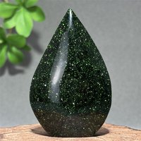 Natural Green Sandstone Free-Form Torch Flash Mineral Original Stone Home Decoration Lucky Gift Reiki Therapeutic Energy Gem