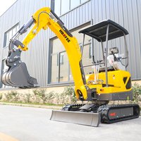 HUAYEE 1.8 ton mini hydraulic excavator, a best-selling mini excavator in China, suitable for garden and farm projects
