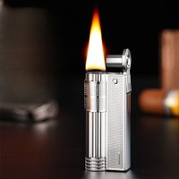 Metal Antique Old-fashioned Kerosine Lighter, Windproof Personalized Creative Men's Nostalgic Grinder Cigarette Lighter