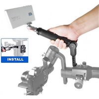 For DJI Ronin S/SC Stabilizer Sling Handheld Grip Gimbals Accessory with Cold Shoe Mounting &1/4'' Holes, for Low Angle Shooting