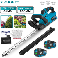 YOFIDRA 2000W Elektrische Heckenschere 15000 U/min Rasenmäher Garten-Landschaftspflege Heckenschneider Trimmer-Werkzeug für Makita Akku