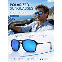 JSJM 2026 New Polarized Sunglasses Men Women UV400 Square Sun Glasses Lightweight Driving Fishing Outdoor Sports Eyewear Shades