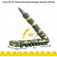 1/72 Kreative Militär-Serie Bausteine China DF-41 Interkontinentale Strategische Nuklearraketen-Modellbausatz DIY Spielzeug für Jungen Geschenk