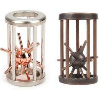 Unique Gift Satellite in Cage Disentanglement Metal Puzzles Brain Teasers for Adults Kids Boys Girls IQ Test Educational Toys