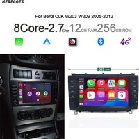 720P Carplay Android 13 Auto DVD Player Navigation Stereo Autoradio GPS Radio Für Mercedes Benz CLK 200K 280 350 W209 2005-2012
