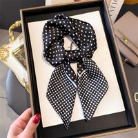 Luxury Brand Dot Design Silk Square Scarf Women Neck Summer Beach Hair Scarves Bandana Headkerchief Shawl Wrap Hijab Echarpe