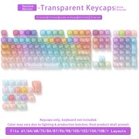 Transparent Colorful MOA Keycaps for Mechanical Keyboards PC Keycaps for DIY Custom Mechanical Keyboards
