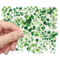 20 Pcs PET Botanical Leaf Stickers Junk Journaling Decals DIY Scrapbooking Accessories, Self-Adhesive for Journals Scrapbooking