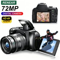 Digital Camera 4K Professional photography 72MP 12X Optical Zoom Auto-Focus Wlfl Flash light for Tiktok ins Youtube Webcast