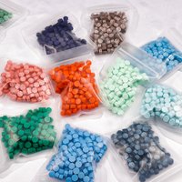 200pcs Octagonal Wax Seal Beads Small Pack Multi-color for Wax Seals DIY Wax Supplies Wedding Sealing Gift Craft Handmade