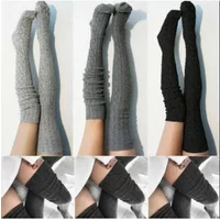 Cozy Thermal Over the Knee Knit Socks for Women Warm and Stylish Winter Socks with Thickened Material Lady 1 Pair