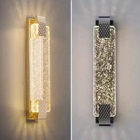 Luxury Wall Lamp Modern Gold Black LED Lamp TV Background Light Bedroom Bedside Living Room Decoration Indoor Light Bedside Lamp