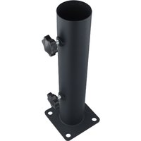 Outdoor Parasol Standpipe with Reducing Sleeves for Ring 483832mm Equipped with Secure Knob and Screw Hole Base for Stability