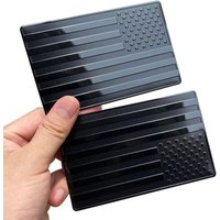 2pcs Aluminum Alloy Metal USA American Flag Car Tuning Car Emblem Sticker Parts Accessories Motorcycle Fairing Decal